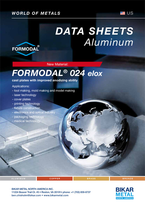 FORMODAL® 024 elox cast plates (aluminum data sheet)